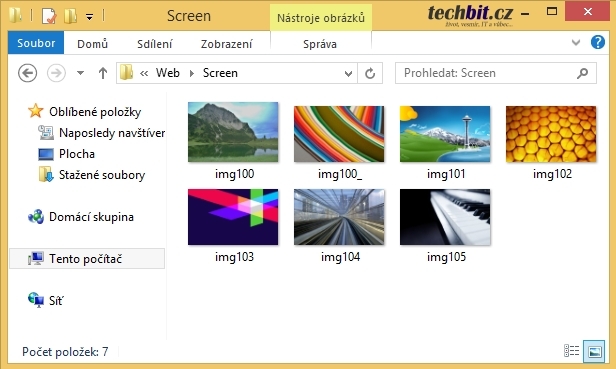 Obrázky Windows 8.1