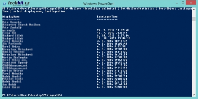 PowerShell a LastLogonTime
