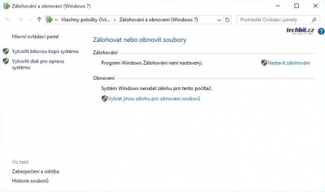 Windows 10 - zálohování