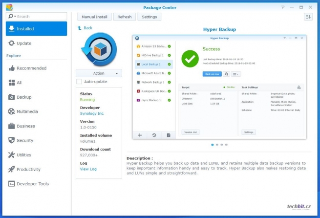 Synology a Azure Storage